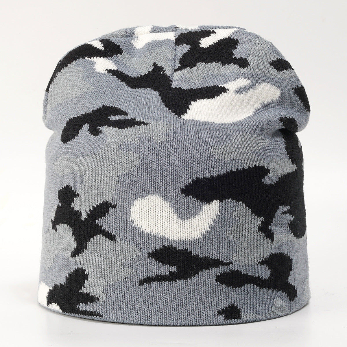 Wholesale Acrylic Camouflage Jacquard Knitted Hat