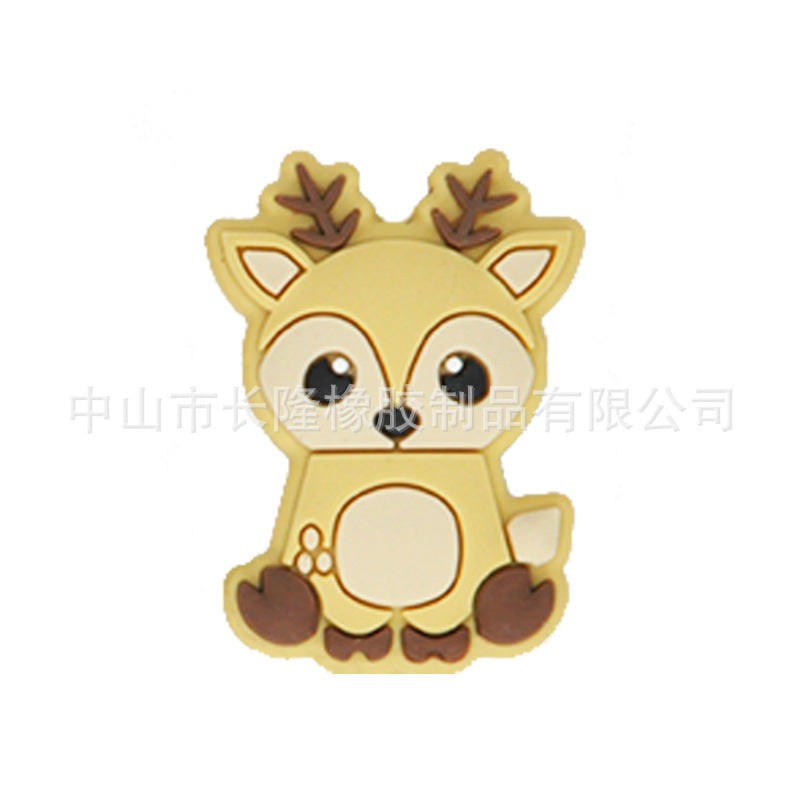 Wholesale 20pcs Christmas Silicone Cartoon Beads