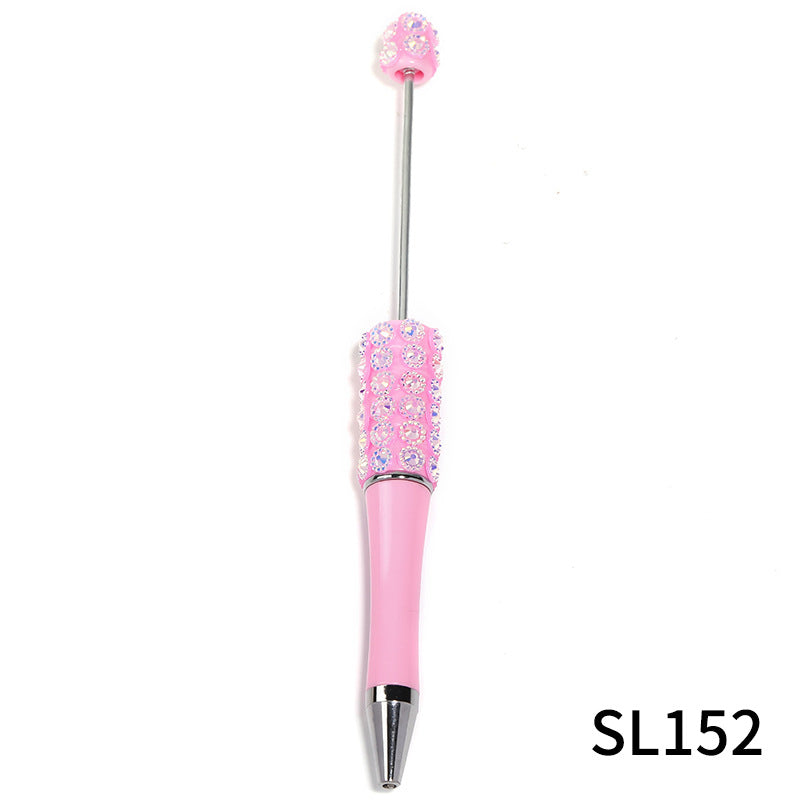 Wholesale 10pcs Heavy Industries Colorful Lace Resin Diamond DIY Multi Color Plastic Rotary Ballpoint Pen
