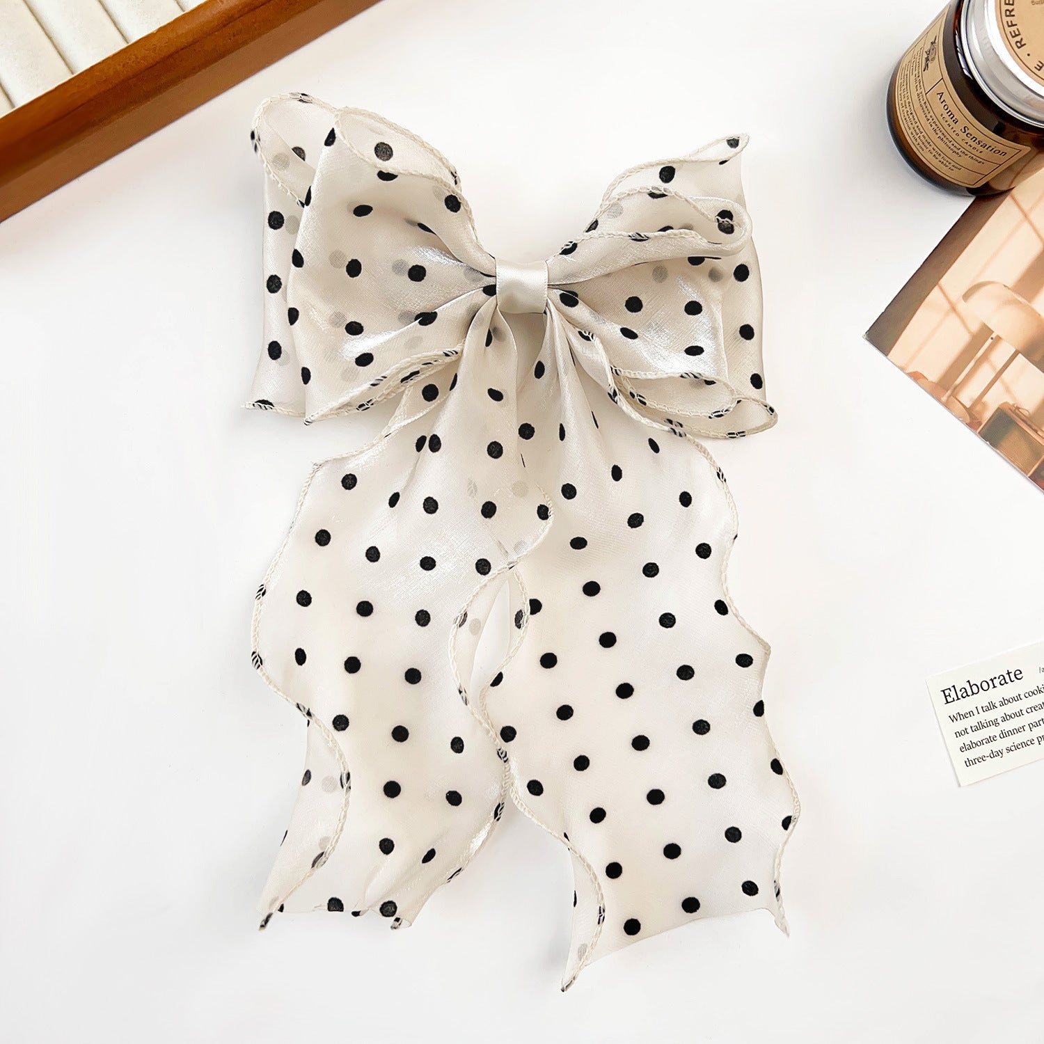 Wholesale 5pcs Mesh Oversized Bow Ribbon Hairpin Women Spring Clip Love Valentine's Day Hair Accessories Hairpin