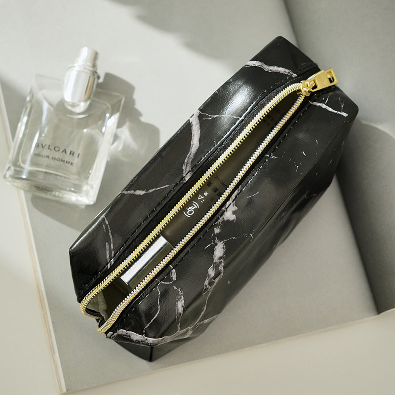 Wholesale Marble White PU Cosmetic Bag