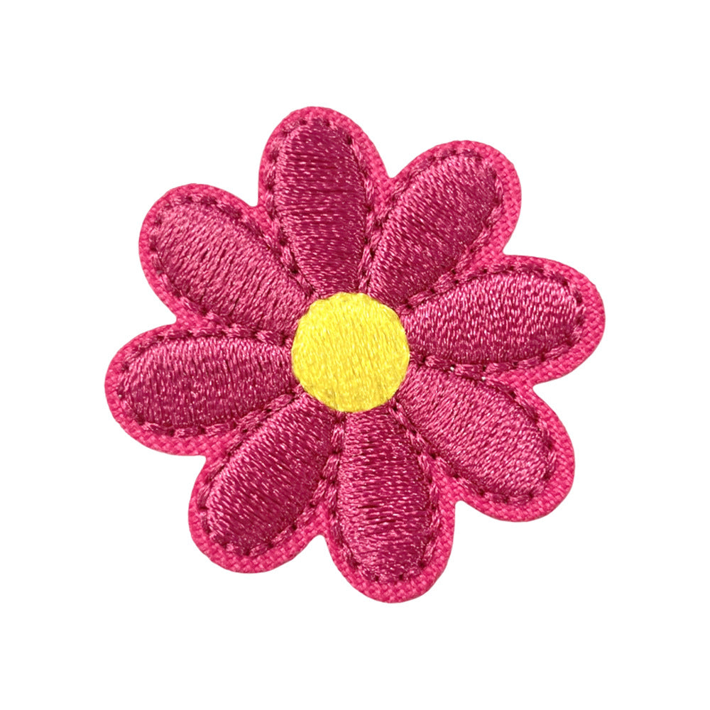 Wholesale Adhesive Backed Embroidered Patch With Colorful Sunflower Design For Coats Fashion Accessory