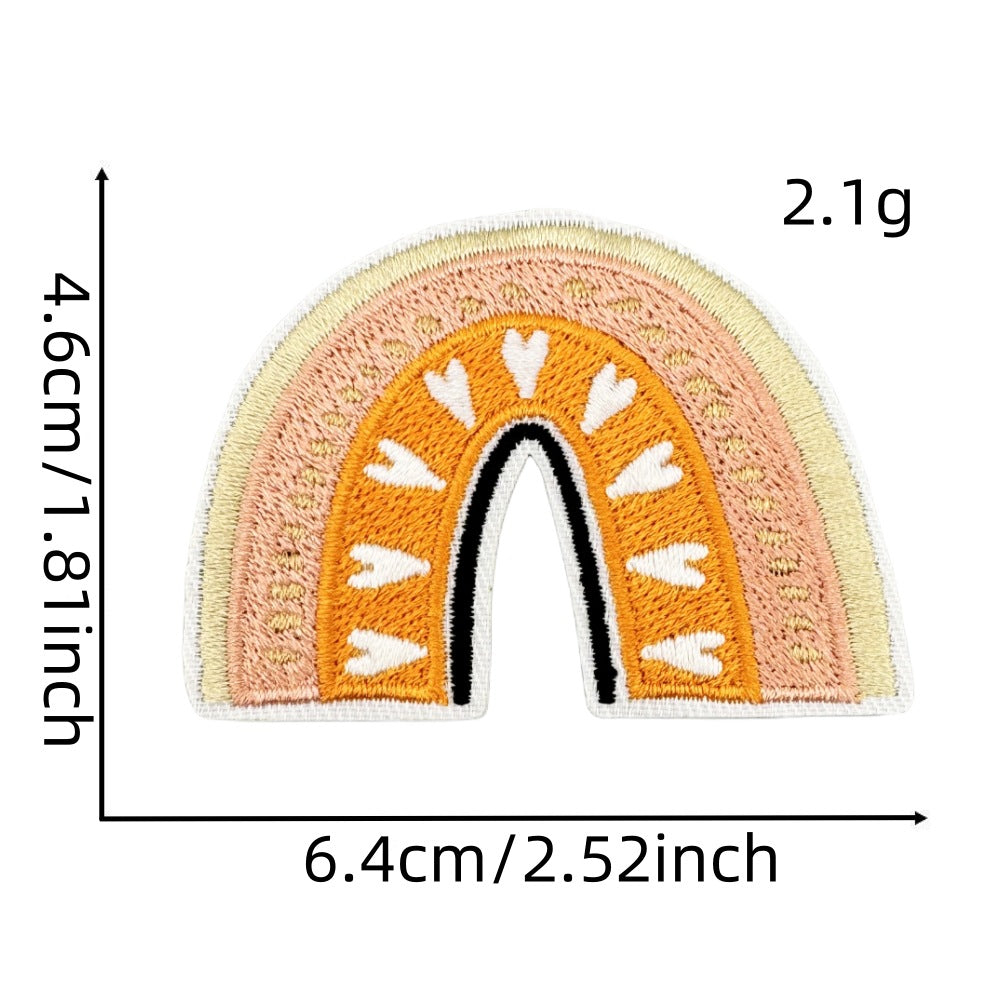 Wholesale Cute Bohemian Embroidered Patches Polyester Thread For Clothing Bags And Resale