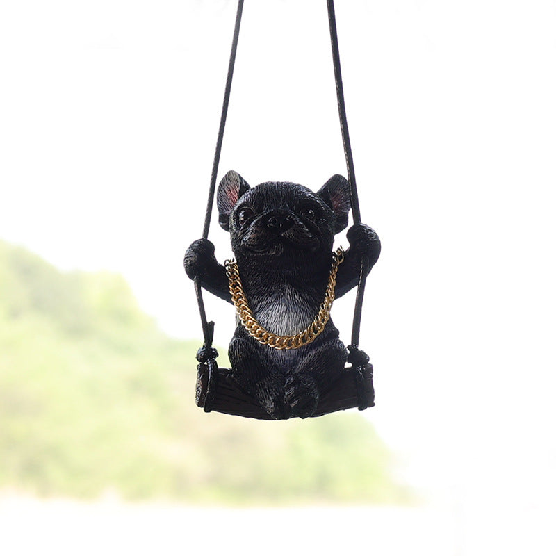 Wholesale Resin Puppy Car Pendant