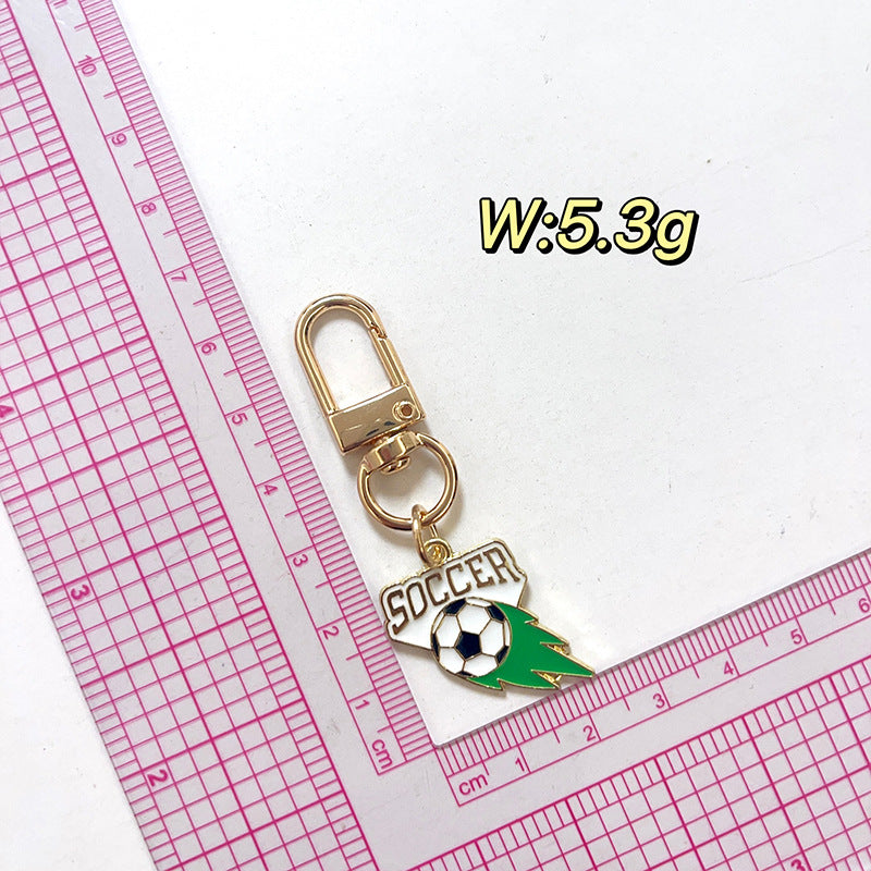 Wholesale Football Sports Series Commemorative Metal Keychain