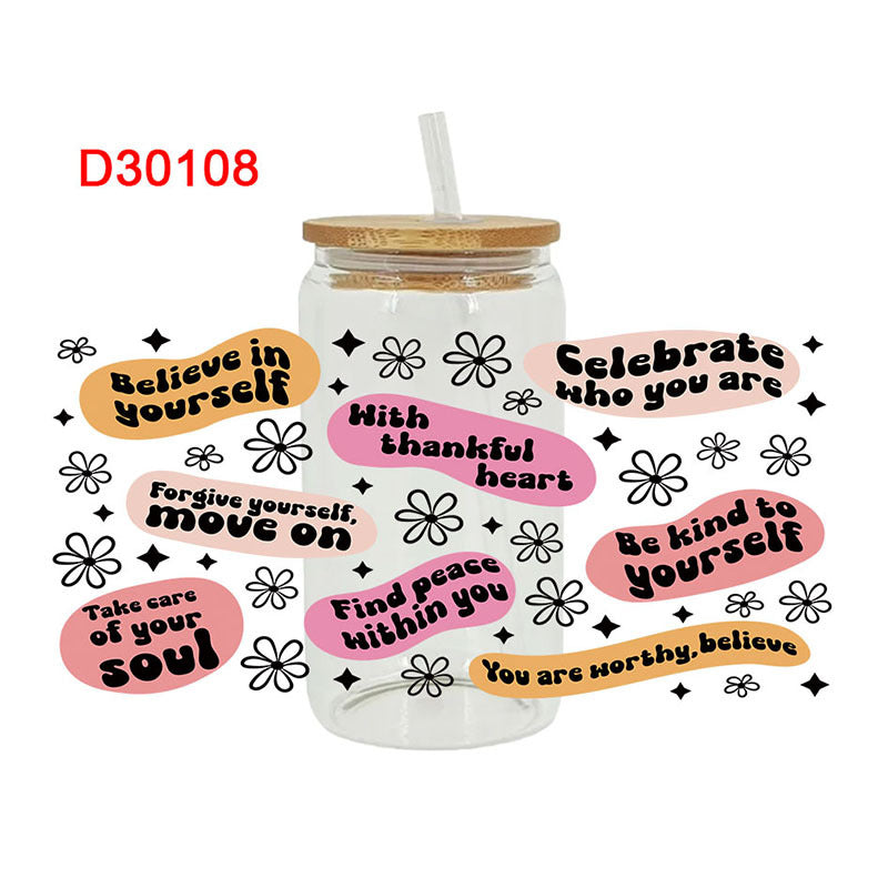 Wholesale UV Transfer Paste Glass Crystal Label Crystal Paste 16OZ UV DTF WRAPS
