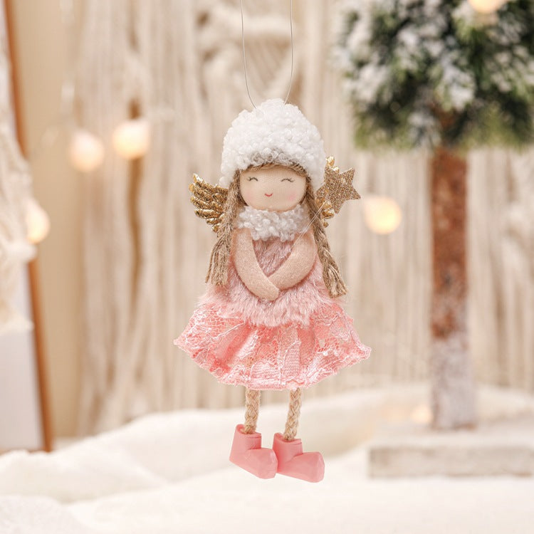 Wholesale Lace Angel Doll Christmas Tree Small Pendants