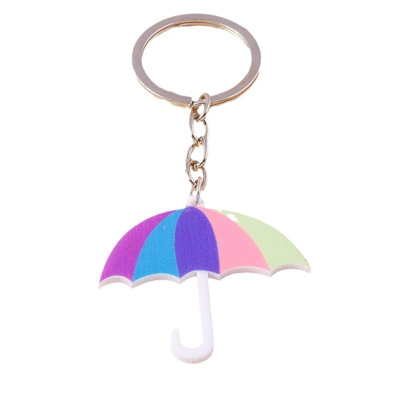 Wholesale Animal Umbrella Love Cartoon Cute Tiger Dinosaur Acrylic Keychain