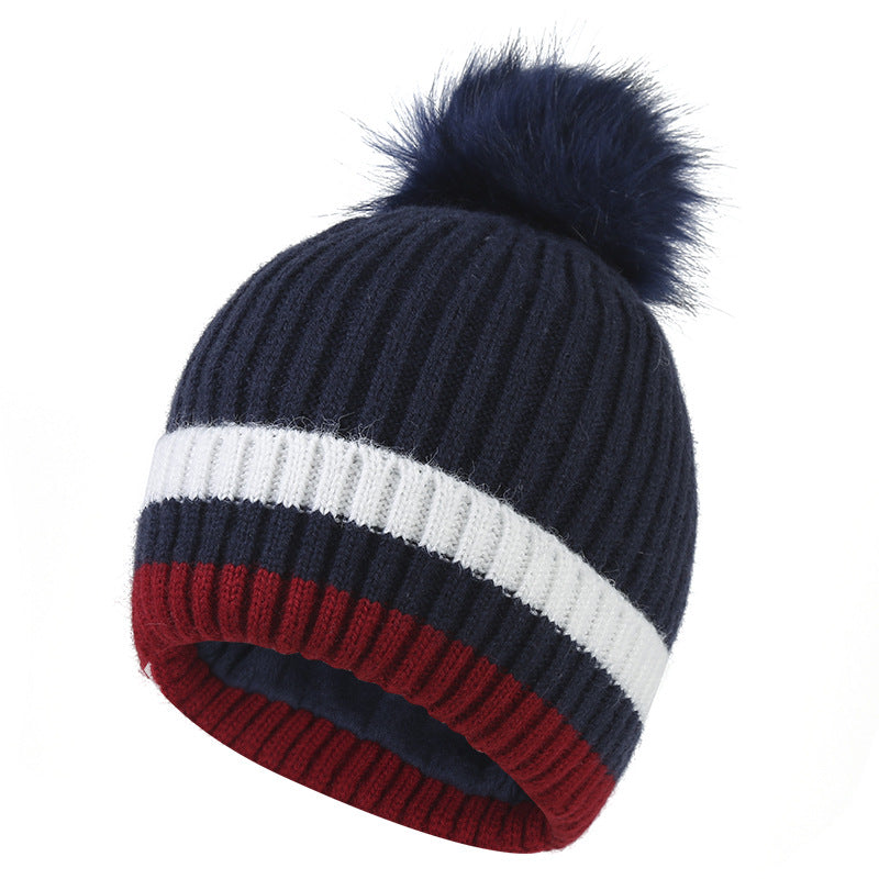 Wholesale Winter Plush Woolen Hats Ear Protection Warm Knitted Hats