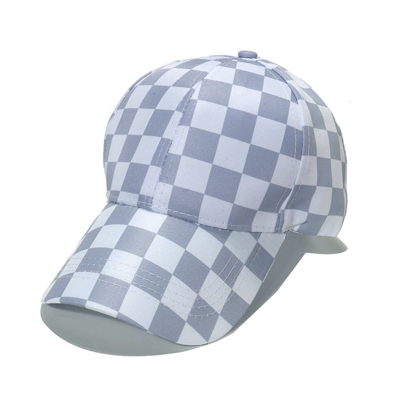 Wholesale Geometric Diamond Plaid Outdoor Casual Polyester Baseball Cap