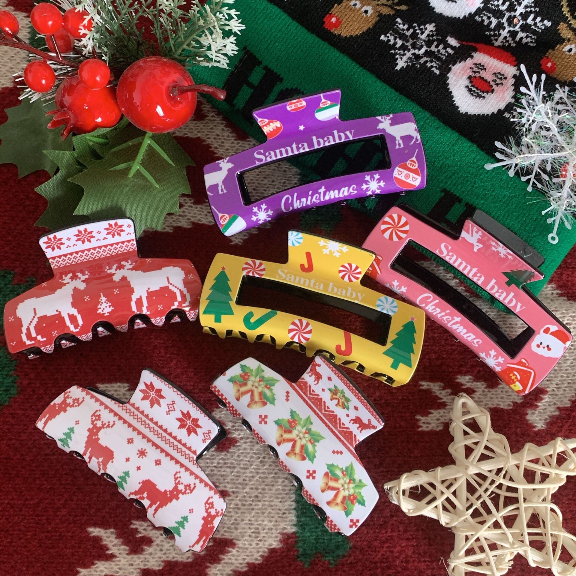 Wholesale Acrylic Christmas Clamp