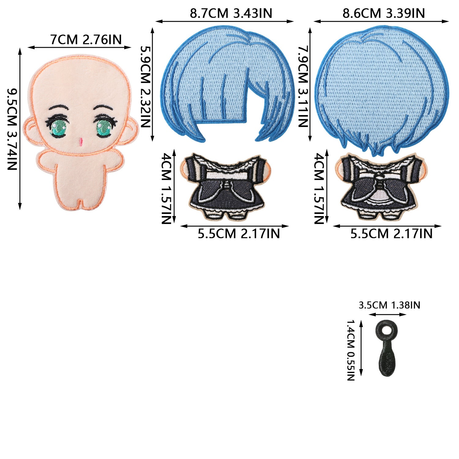 Wholesale Cute Anime Embroidery Patches DIY Sew On Cloth Patches For Clothing And Bags Fashion Accessory Gift For Crafting Resale