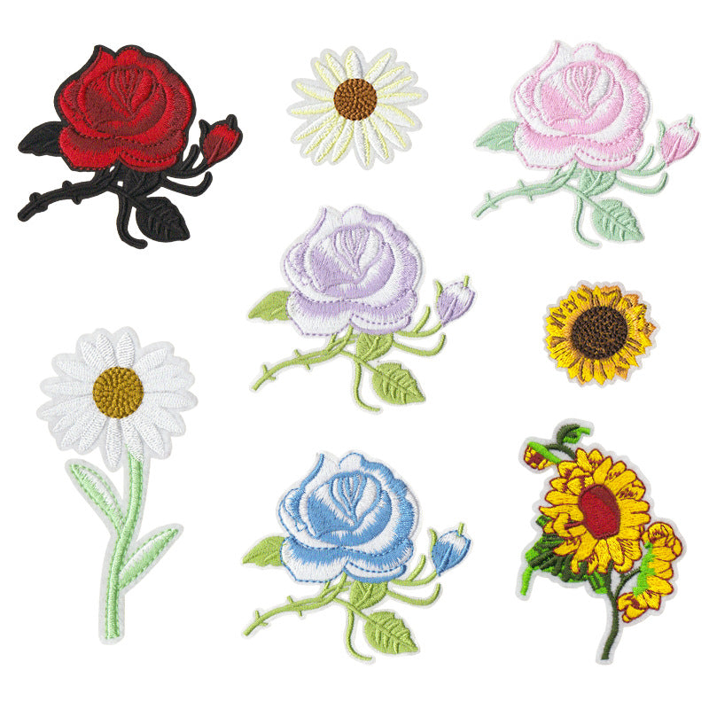 Wholesale Colorful Butterfly Flower Embroidery DIY Patches