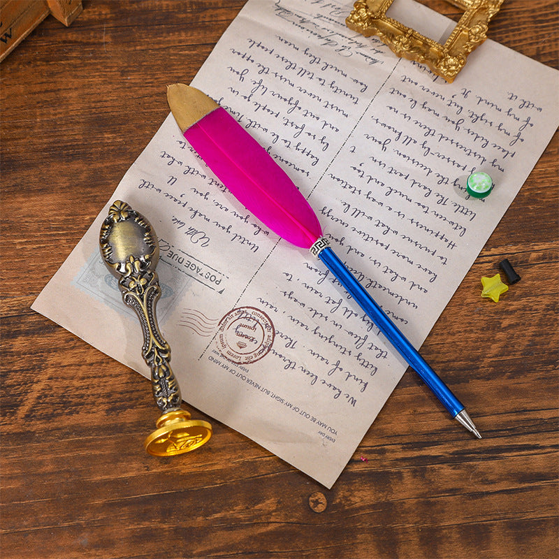 Wholesale Color Quill Ballpoint Pen Set Gift