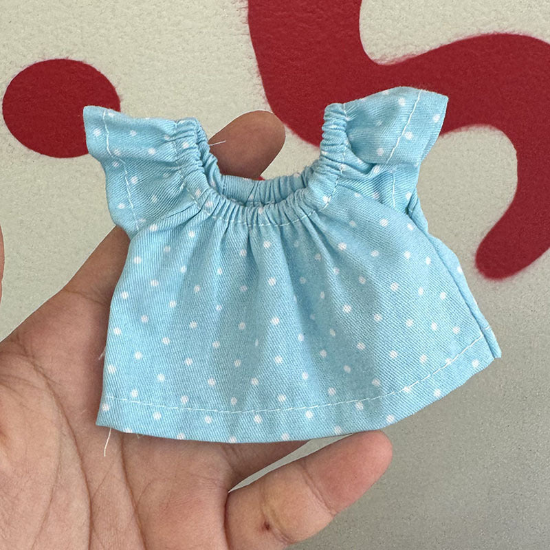 Wholesale Little Skirt  Can Wear Floral Dress 10cm Pendant Doll Clothes Accessories