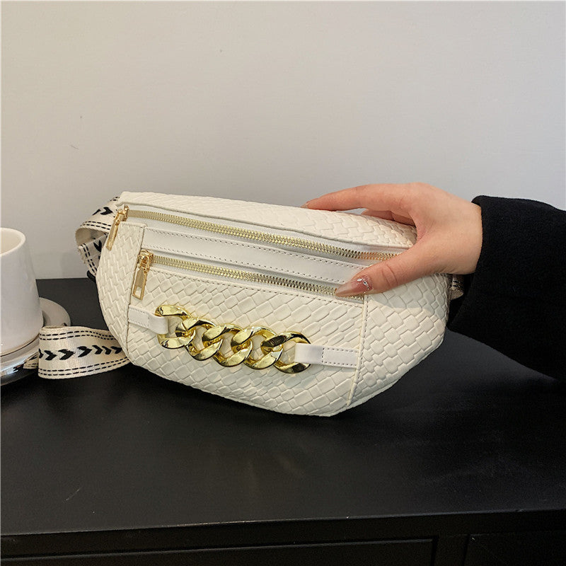 Wholesale PU Multi Compartment Casual Chest Bags