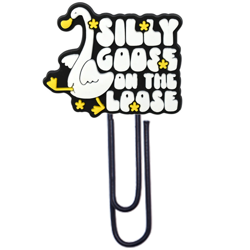 Wholesale  Random Cartoon Swan Paper Clip Bookmark