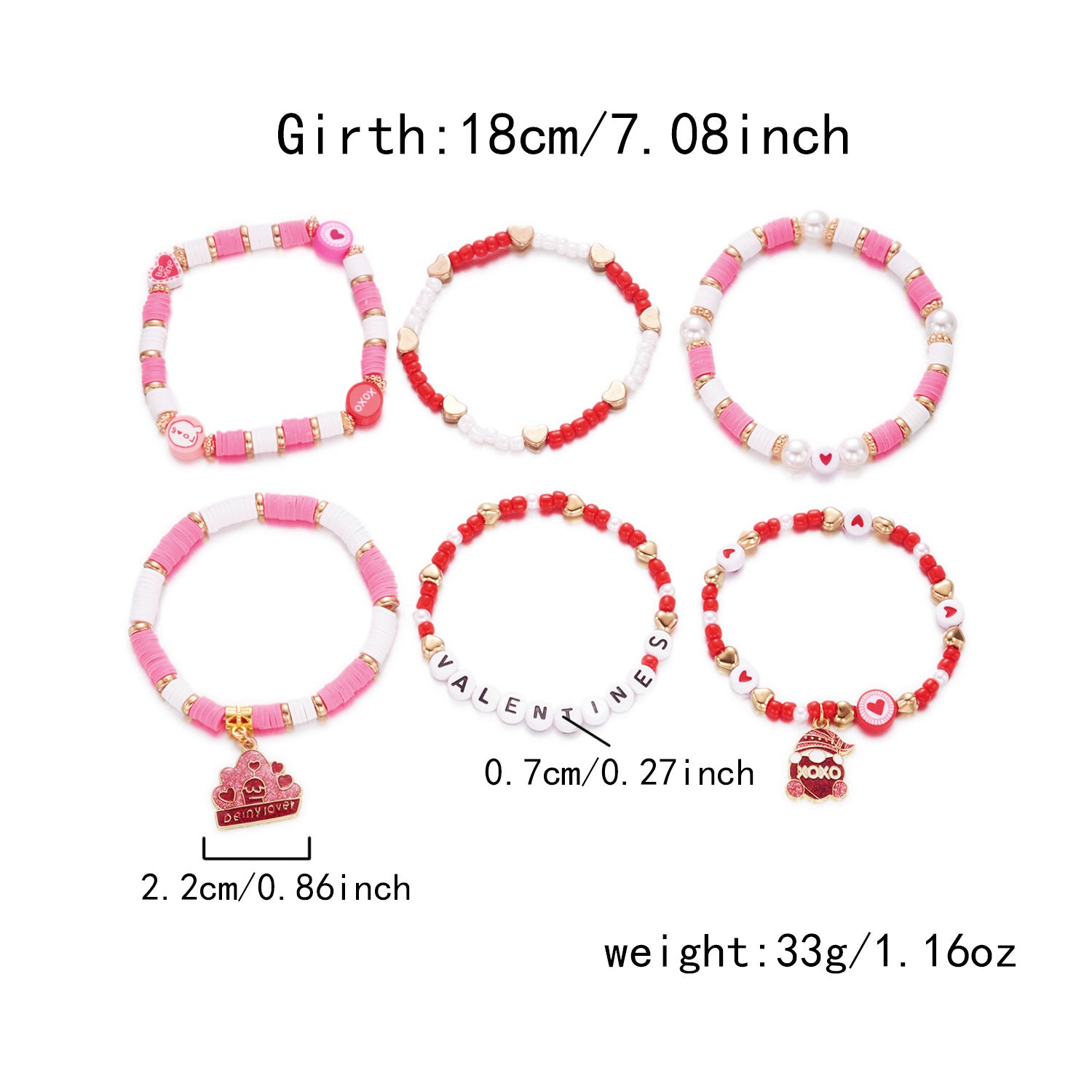 Wholesale Valentine' s Day Love Bracelet Set
