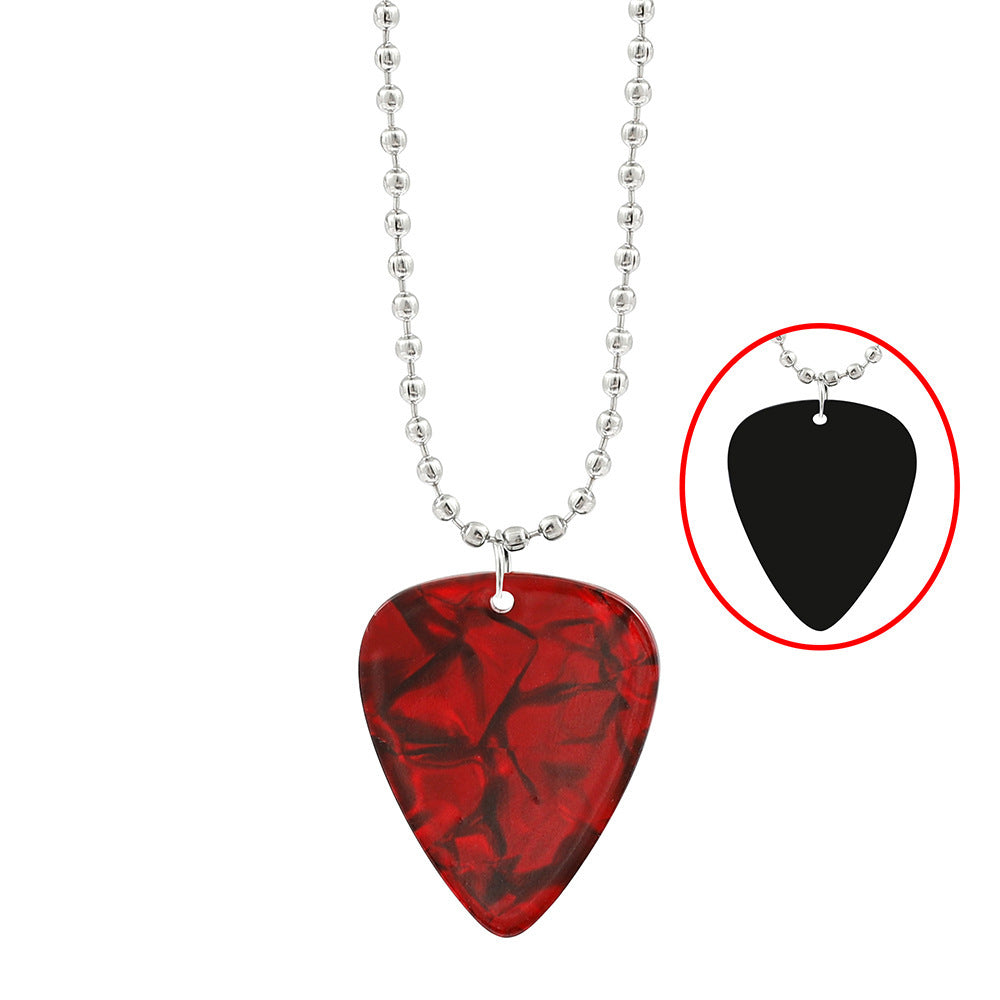 Wholesale Guitar pick necklace acrylic Necklace