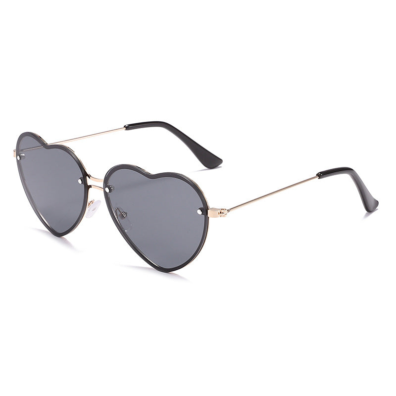 Wholesale frameless sunglasses with  love glasses in stock