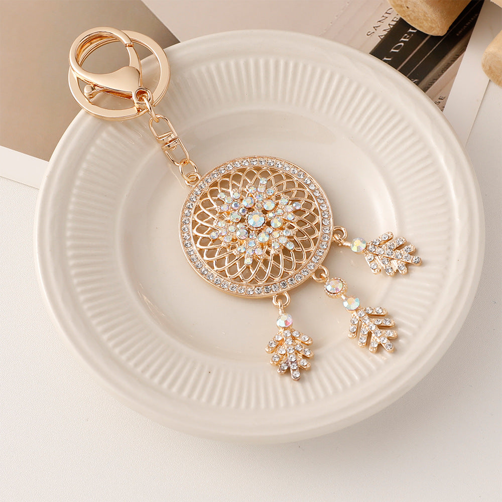 Wholesale Diamond Alloy Dream Catcher Keychain
