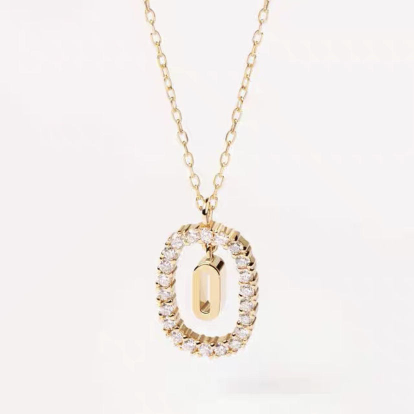 Wholesale Twenty Six Alphabet Pendants Copper Necklaces