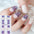 CWholesale 5D Imitation Diamond Nail Sticker Baking Free Gel Christmas Snowflake Elk Nail Sticker DIY Nail Stickers