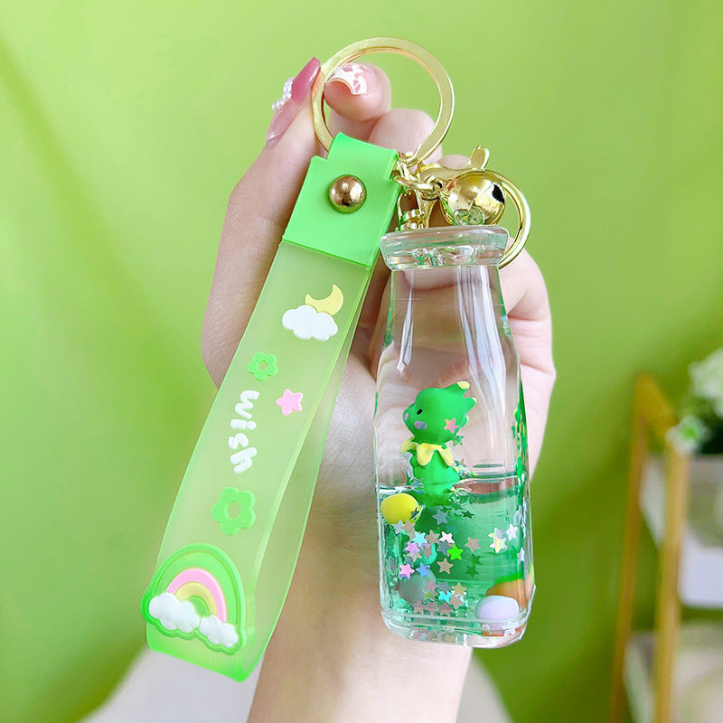 Lindo llaves de dragón verde acrílico al por mayor