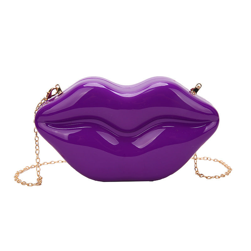 Bolsa de hombro de labios acrílicos al por mayor