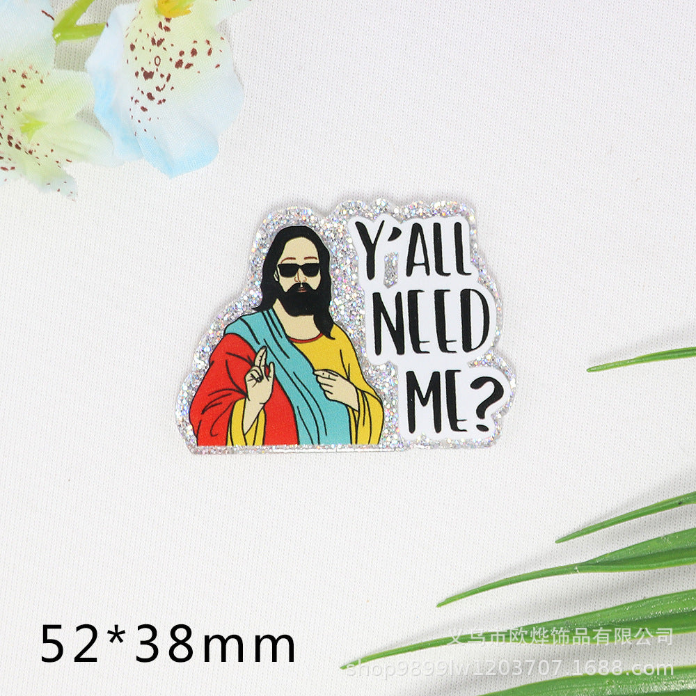 Wholesale 10pcs Cute Acrylic DIY Patch Accessories
