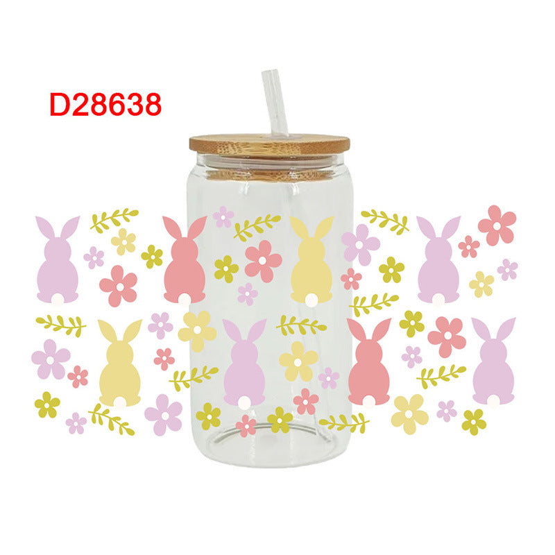 Wholesale Simple pattern 16oz Cup UV DTF Wraps