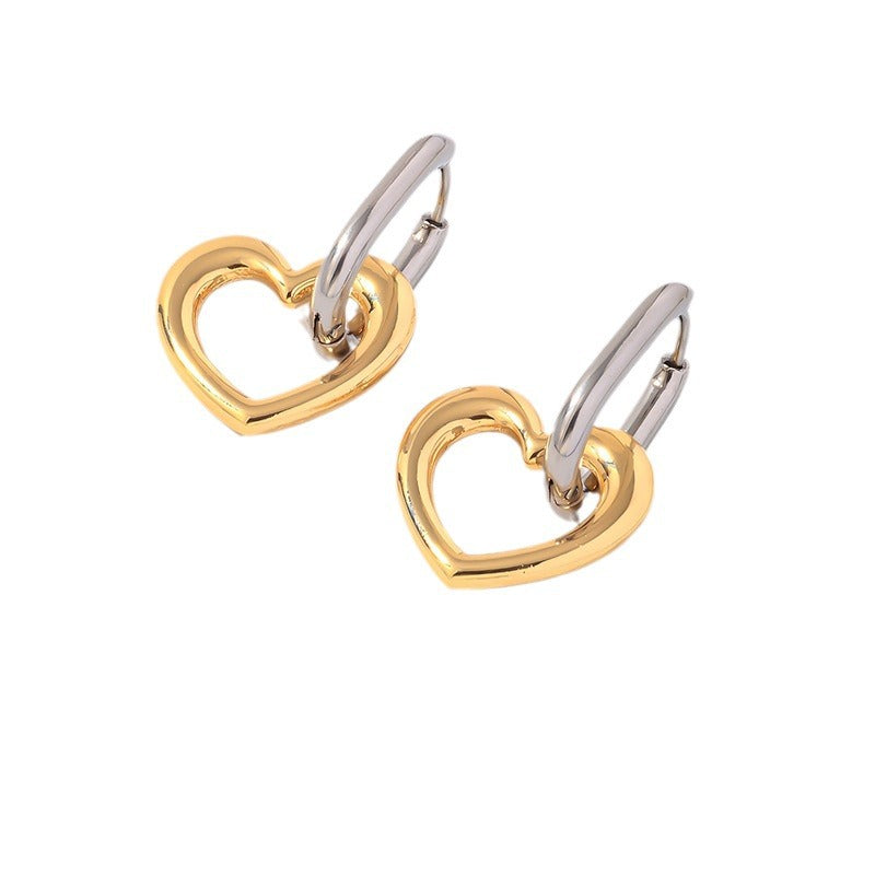 Wholesale Stainless Steel Toggle Love Earrings