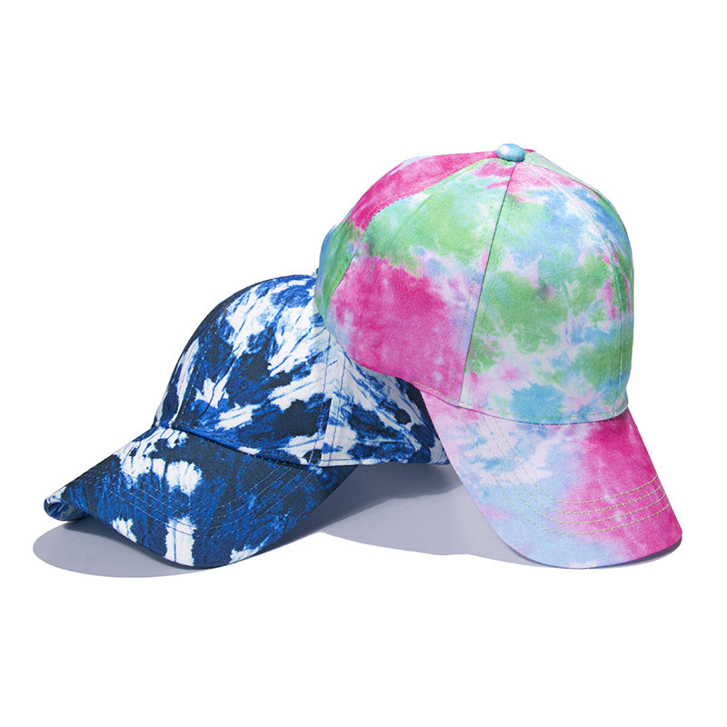 Wholesale Hip Hop Visor Tie Dye Polyester Baseball Cap
