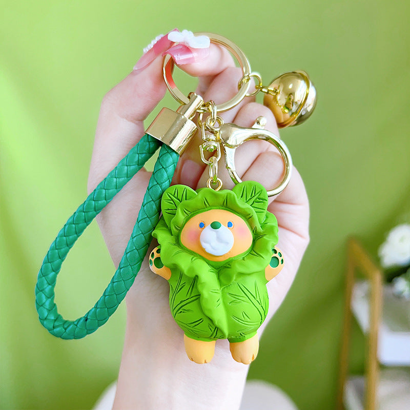 Wholesale Resin Star Snow Unicorn Keychain