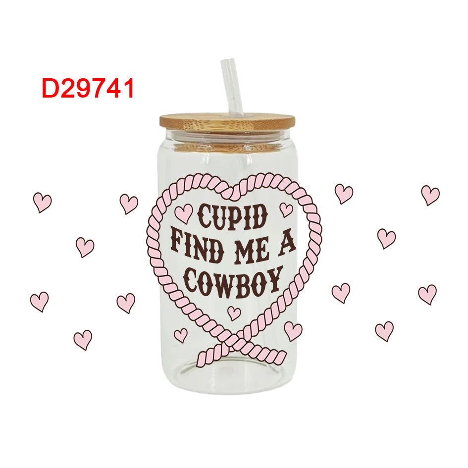 Wholesale Western Cowboy 16oz Cup UV DTF Wraps