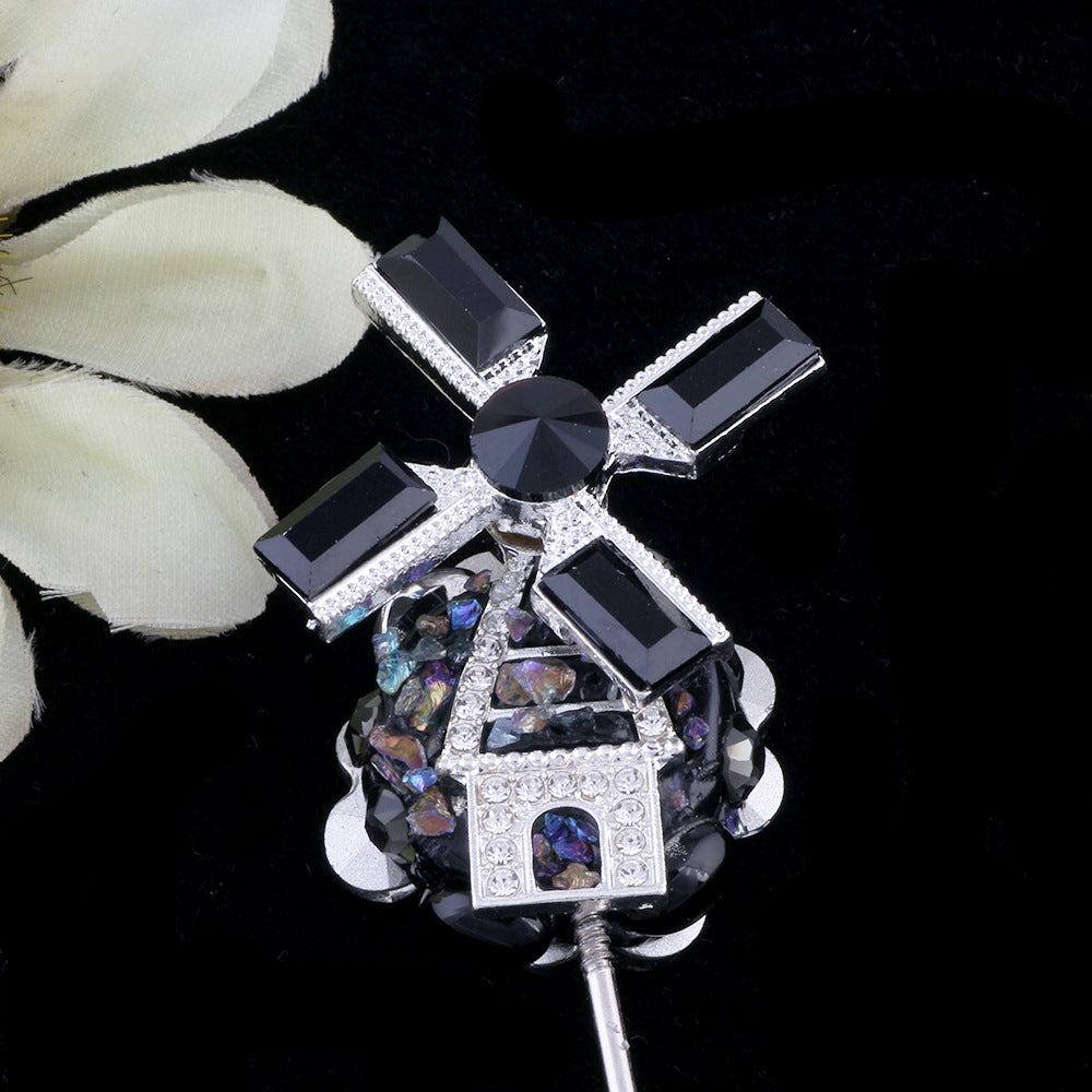 Wholesale The Heavy Industrial Castle Windmill Design Is Full of Soft Clay Beads with Drilled Pens