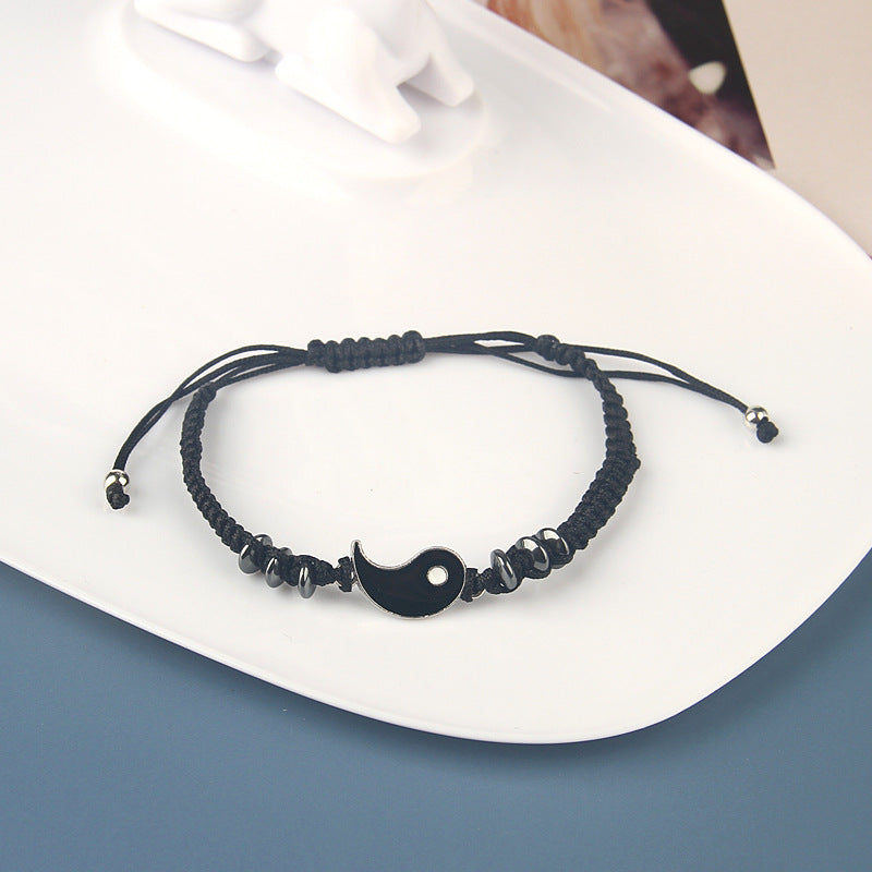 Wholesale Alloy Tai Chi Bagua Handwoven Bracelets