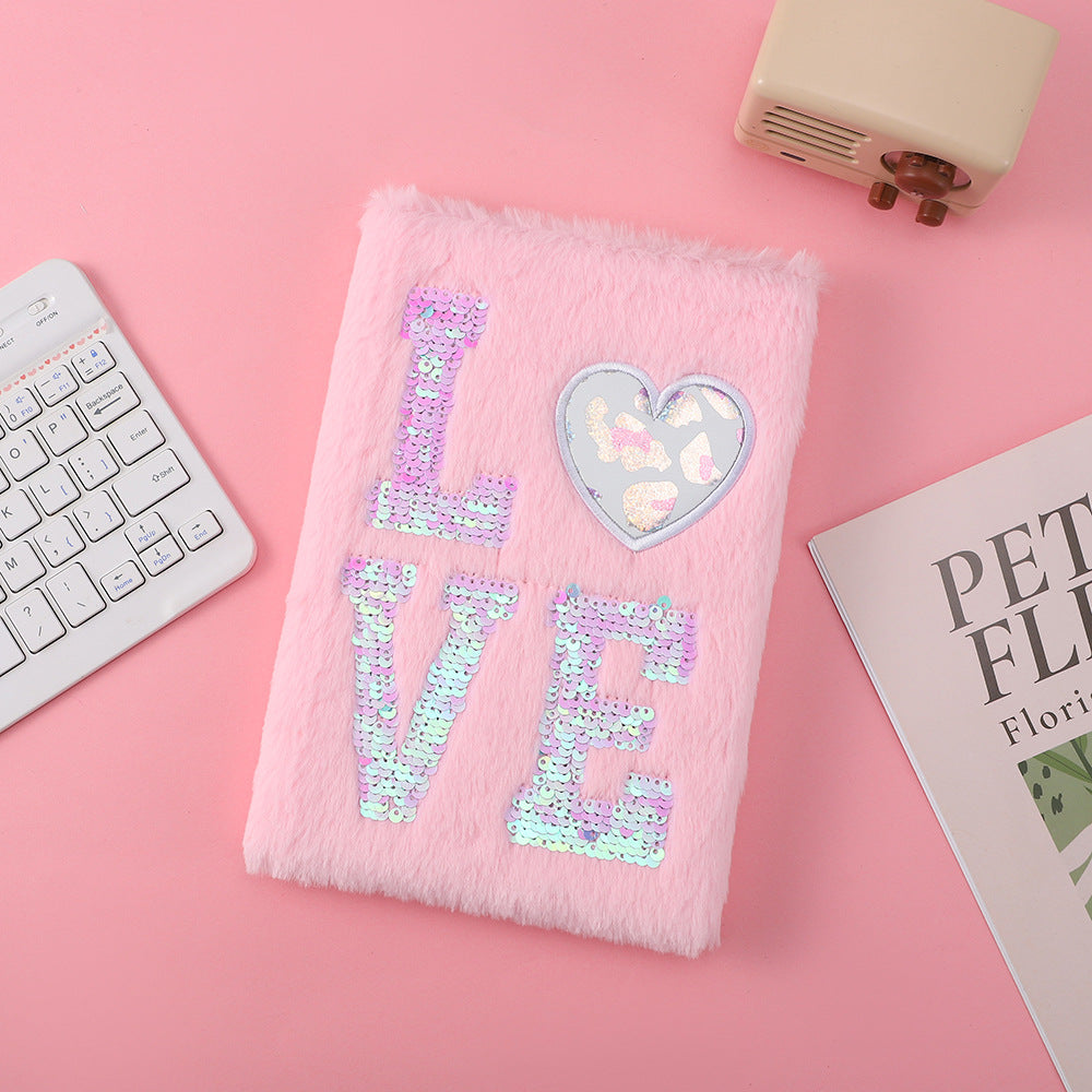 Wholesale Cartoon  Plush Notebook Gift