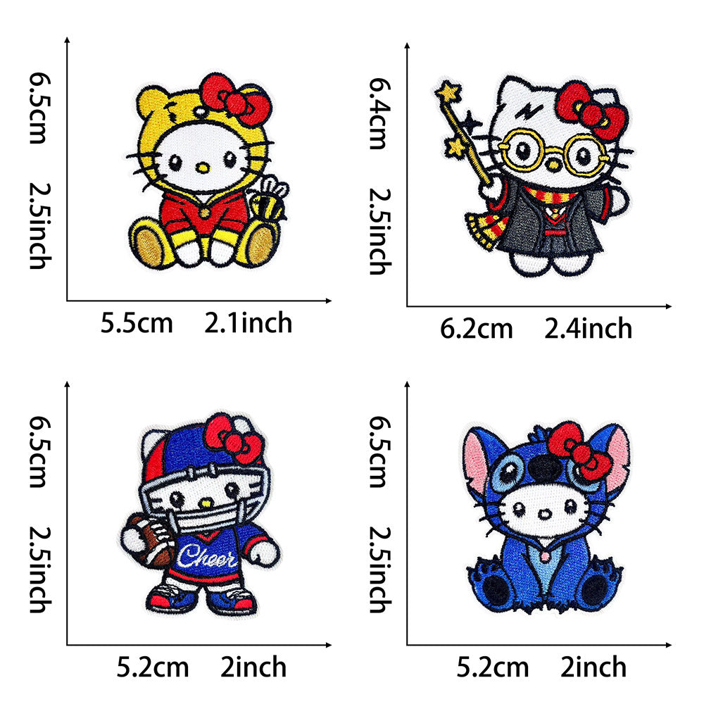 Wholesale Polyester Blue Chenille Embroidered Patch Iron On DIY Badge For Shoes And Hats Boutique Gift OLY Exclusive