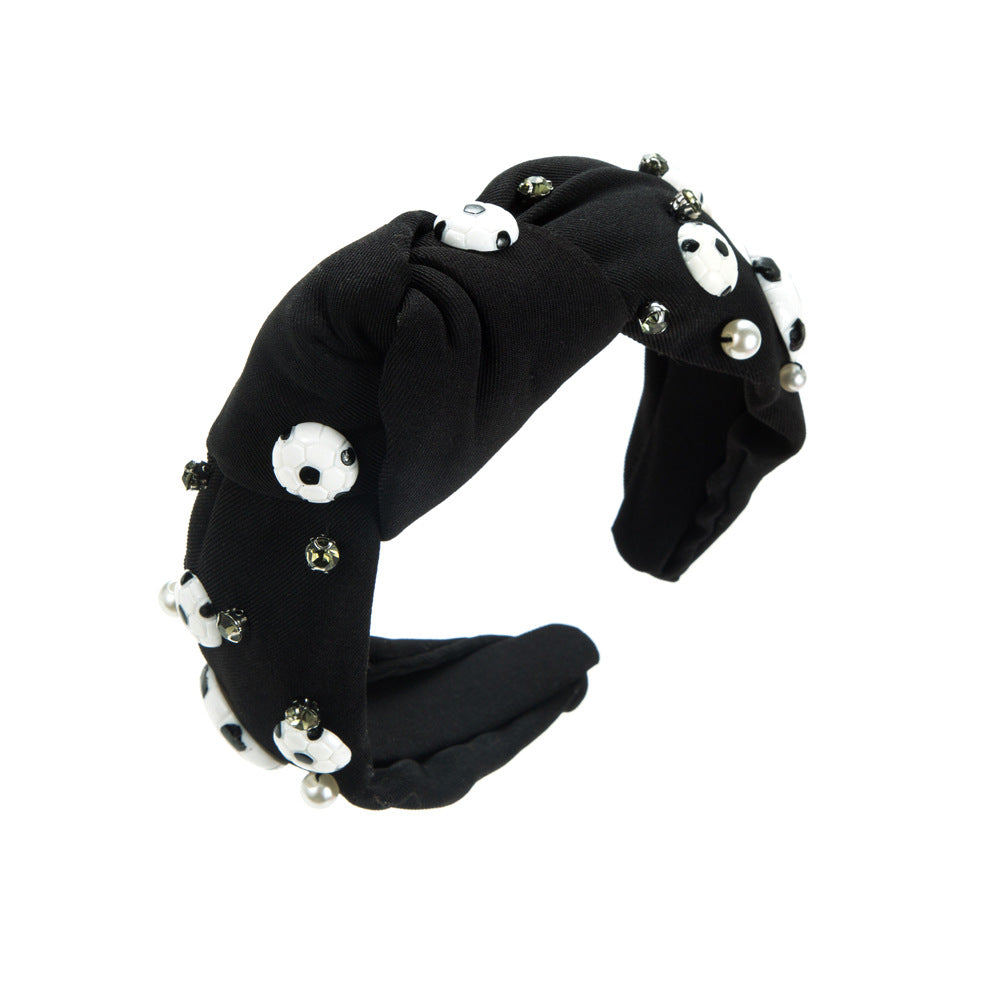 Wholesale Christmas Football Series Fabrics and Headbands