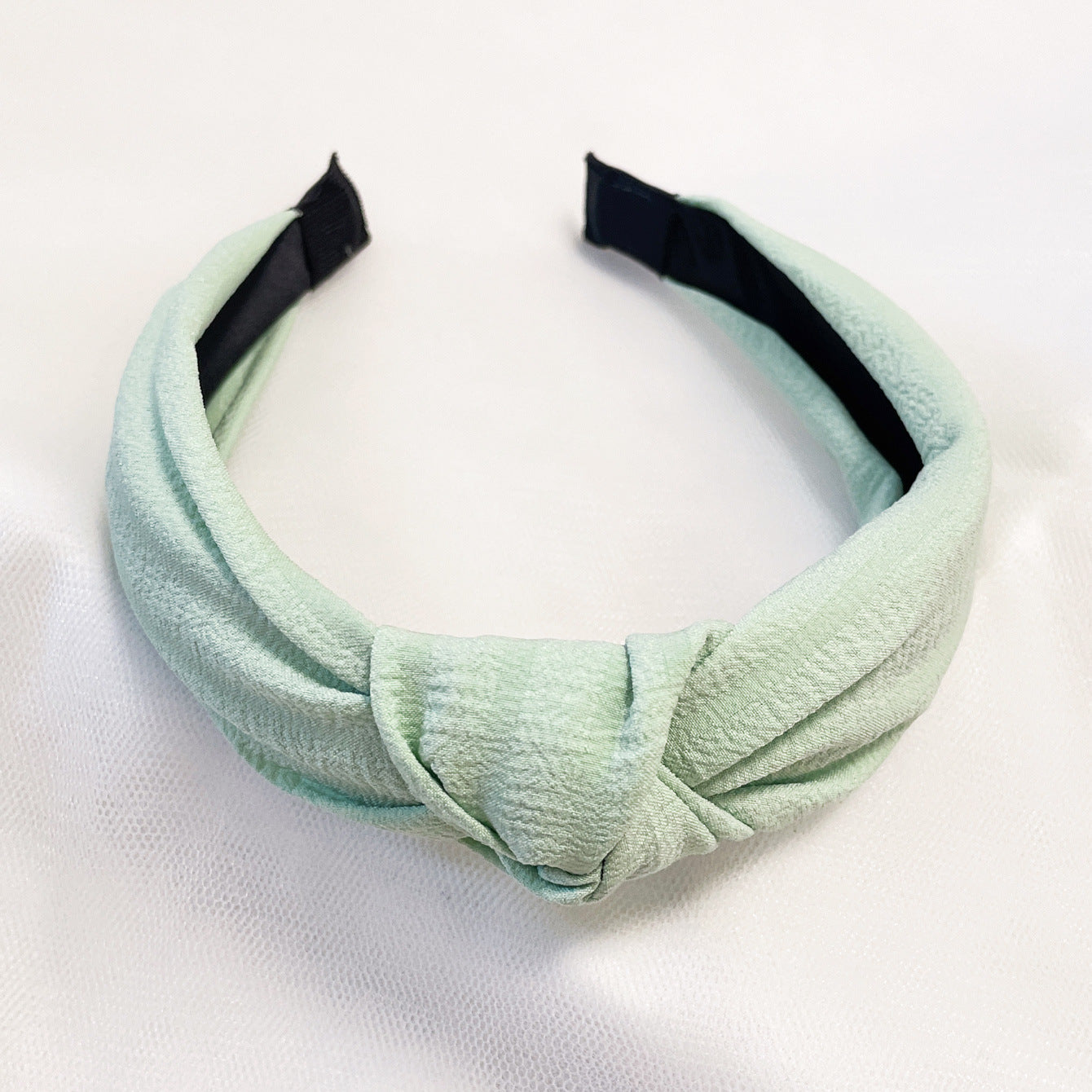 Wholesale Fabric flower cross knot wide edge sweet headband