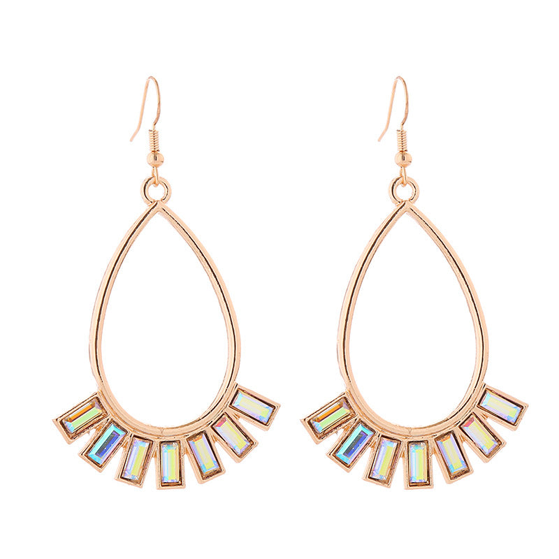 Wholesale Fan Shaped Diamond Earrings