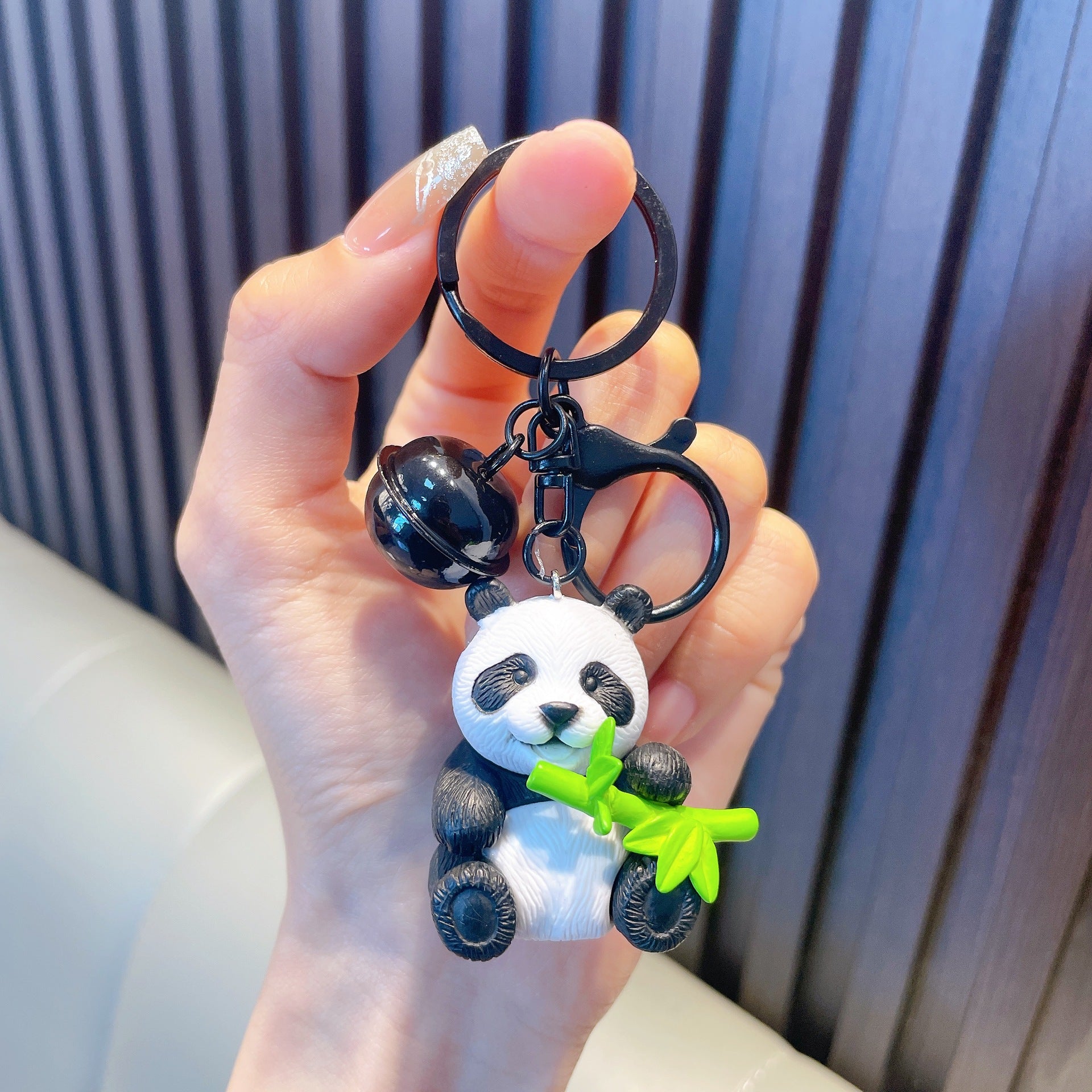 Wholesale Hug Bamboo Panda Delicate Bamboo Cute Panda KeyChain