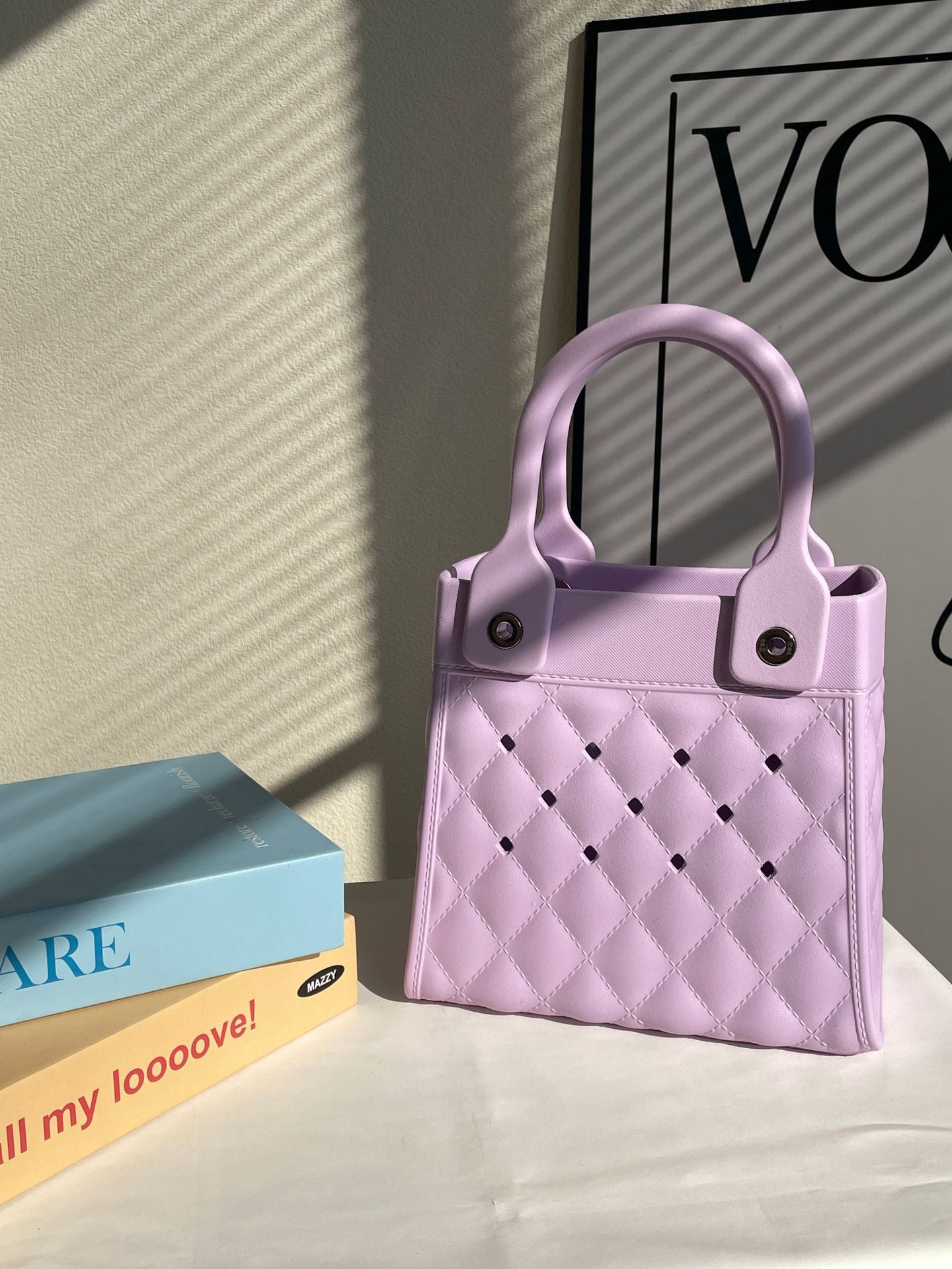 Wholesale EVA Niche Creative Fashion DIY Diamond Grid Handbag