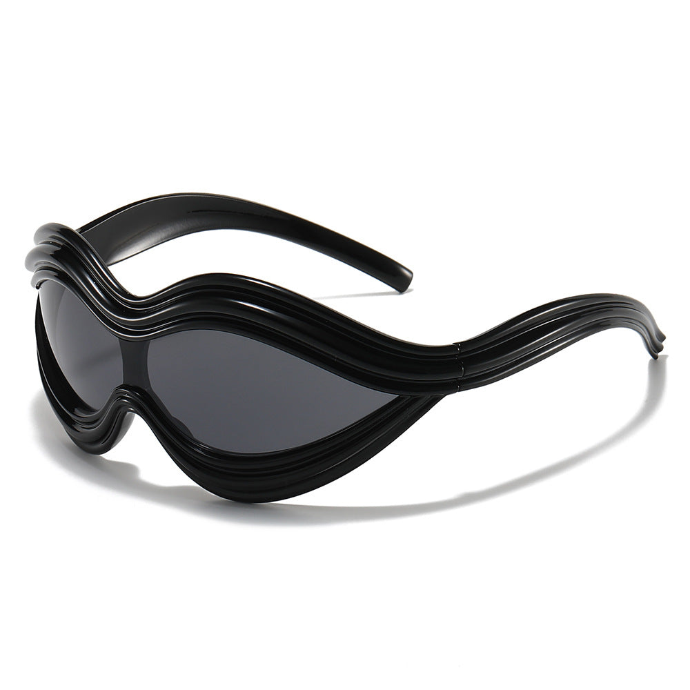 Wholesale Fashion Y2K One-piece Special Shape Sunglasses