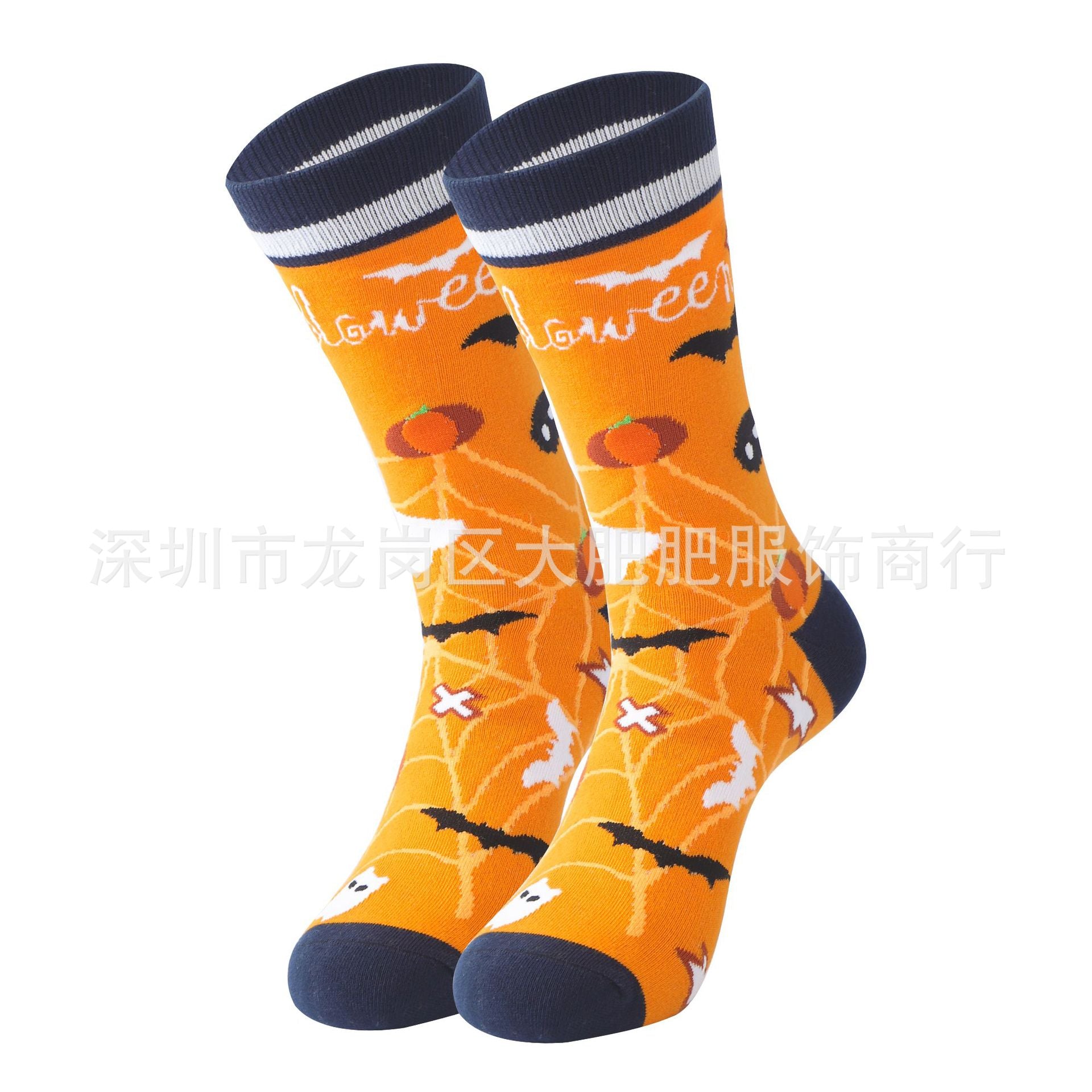Wholesale Fall-winter Halloween Pumpkin Street Trend Oversized Socks
