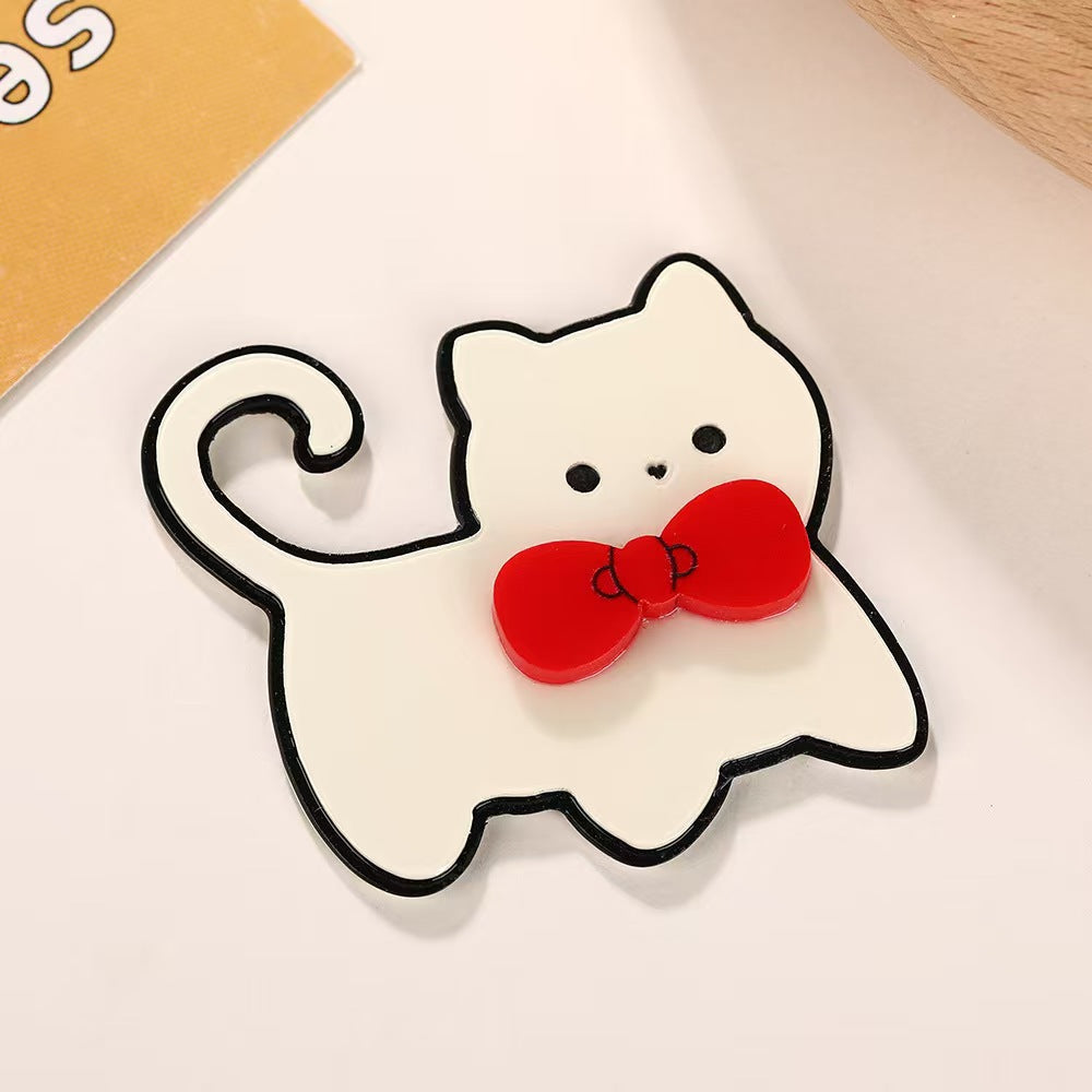 Wholesale 10pcs Cartoon cats and dogs Acrylic Flatback