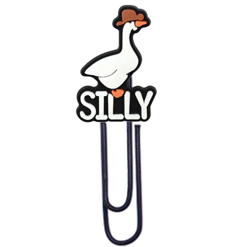 Wholesale  Random Cartoon Swan Paper Clip Bookmark