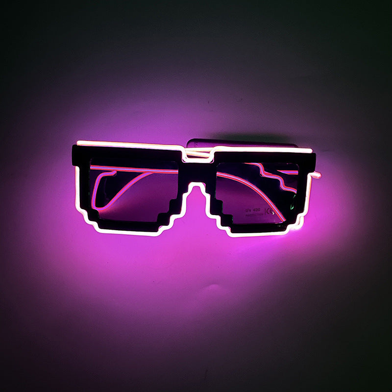 Wholesale Bar nightclub wireless luminous glasses sunglasses party LED disco atmosphere props