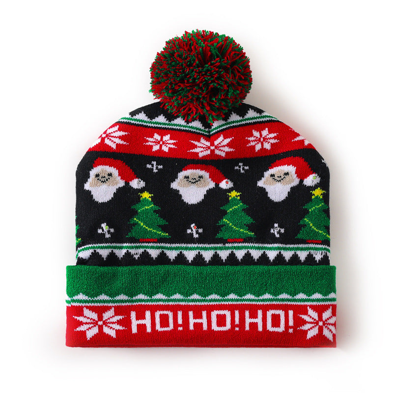 Wholesale Christmas hat  colorful woolen hat